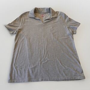 4/$25 SALE! Coral Bay Golf Women's Top Petite Large Metallic‎ Short Sleeve